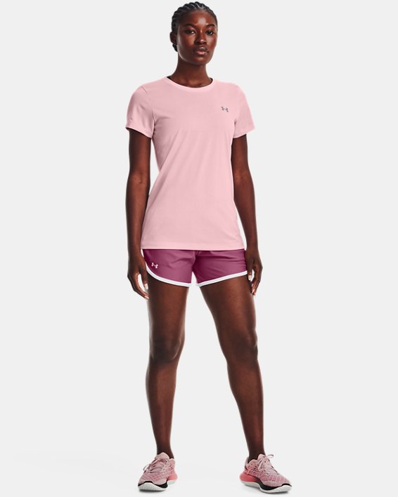 Women's UA Play Up 5" Shorts, Pink, pdpMainDesktop image number 2